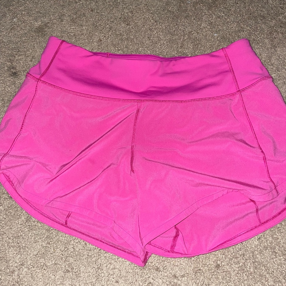 Lulu lemon sonic pink speed up shorts